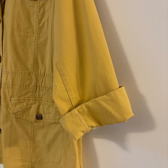 Talbots Mustard Utility Jacket 1X NWT Retails $159 - Picture 5 of 12